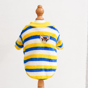 yellow-blue-white-stripes